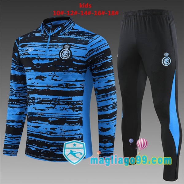 Magliago - Passione Maglie Thai Affidabili Basso Costo Online Shop | Tuta da Allenamento Al-Nassr FC Bambino Blu 2023/2024