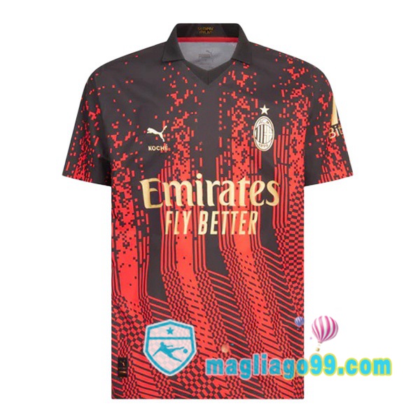 Magliago - Passione Maglie Thai Affidabili Basso Costo Online Shop | Maglia AC Milan Quattro Rosso Nero 2022/2023