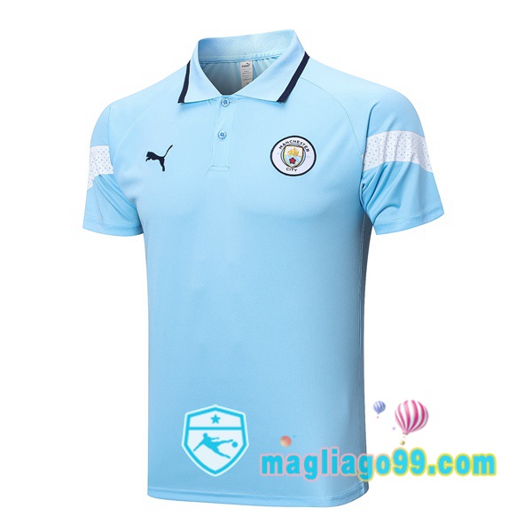 Magliago - Passione Maglie Thai Affidabili Basso Costo Online Shop | Manchester City Polo Maglia Uomo Blu 2023/2024