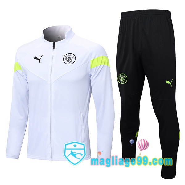 Magliago - Passione Maglie Thai Affidabili Basso Costo Online Shop | Giacca Da Allenamento Manchester City Bianco 2023/2024