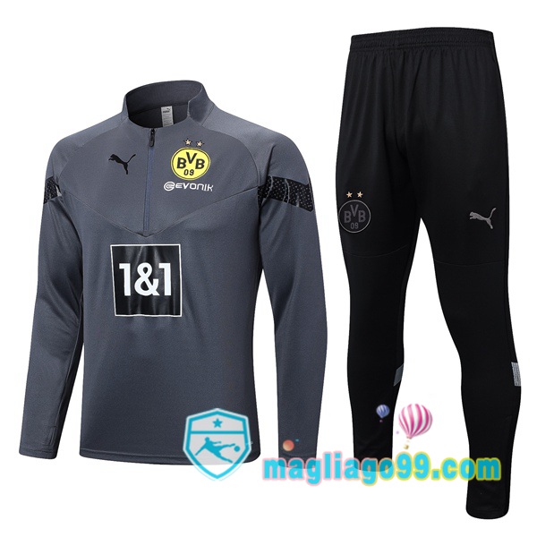 Magliago - Passione Maglie Thai Affidabili Basso Costo Online Shop | Tuta da Allenamento Dortmund BVB Grigio 2023/2024