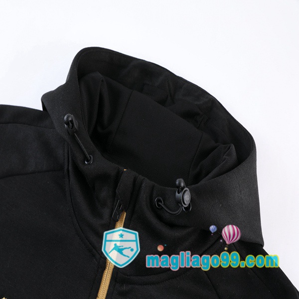 Giacca Con Cappuccio Marsiglia OM Nero 2023/2024