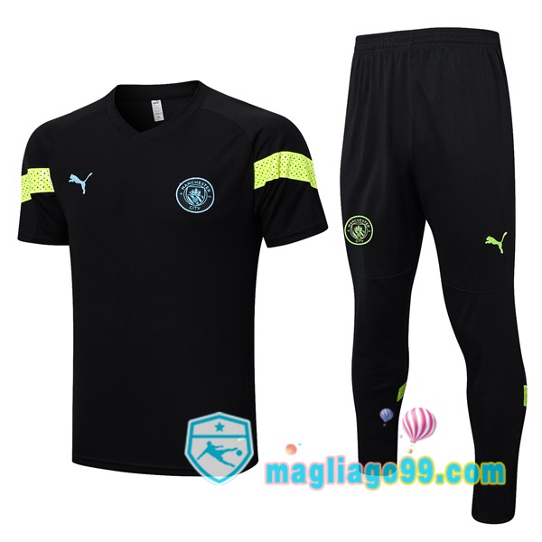 Magliago - Passione Maglie Thai Affidabili Basso Costo Online Shop | Tuta Maglie Allenamento Manchester City + Pantaloni Nero 2023/2024