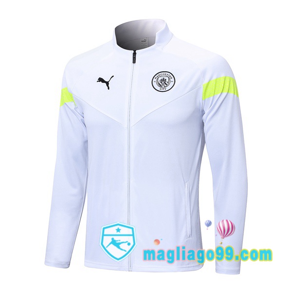 Magliago - Passione Maglie Thai Affidabili Basso Costo Online Shop | Giacca Da Allenamento Manchester City Bianco 2023/2024