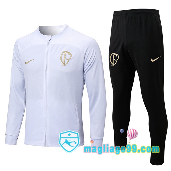 Magliago - Passione Maglie Thai Affidabili Basso Costo Online Shop | Giacca Da Allenamento Corinthians Bianco 2023/2024