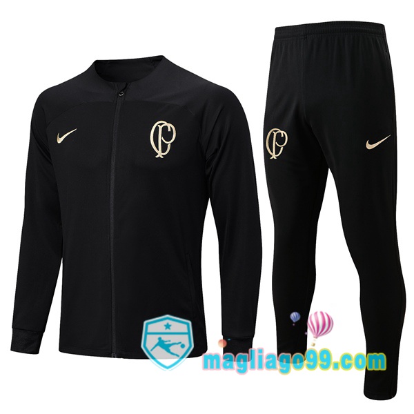 Magliago - Passione Maglie Thai Affidabili Basso Costo Online Shop | Giacca Da Allenamento Corinthians Nero 2023/2024