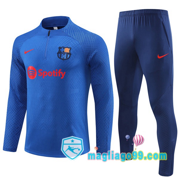 Magliago - Passione Maglie Thai Affidabili Basso Costo Online Shop | Tuta da Allenamento FC Barcellona Blu 2023/2024