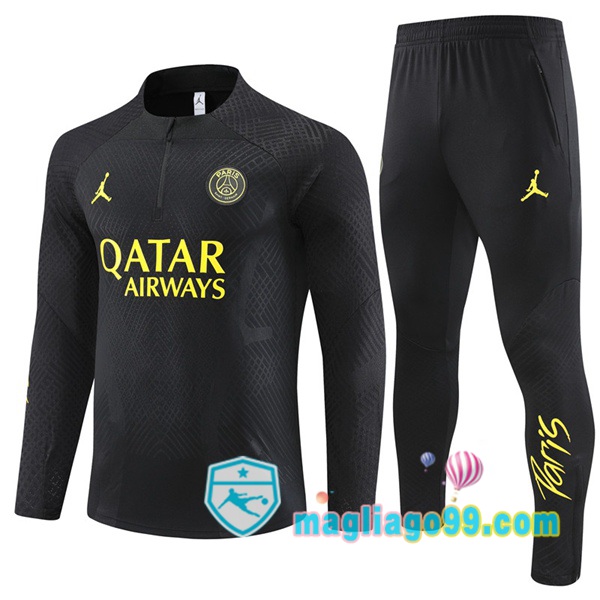 Magliago - Passione Maglie Thai Affidabili Basso Costo Online Shop | Tuta da Allenamento Paris PSG Nero 2023/2024