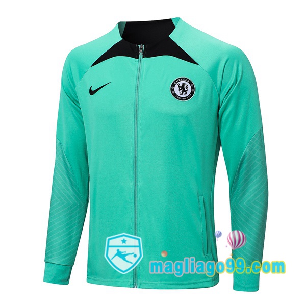 Magliago - Passione Maglie Thai Affidabili Basso Costo Online Shop | Giacca Da Allenamento FC Chelsea Verde 2023/2024
