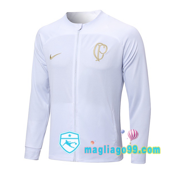 Magliago - Passione Maglie Thai Affidabili Basso Costo Online Shop | Giacca Da Allenamento Corinthians Bianco 2023/2024