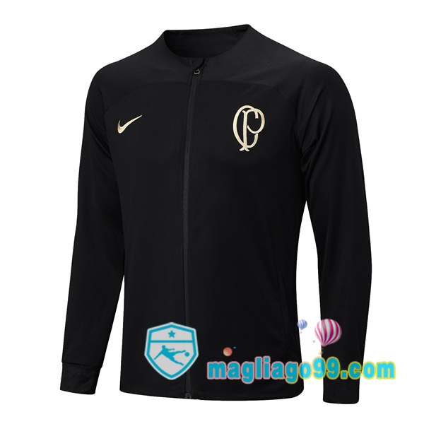 Magliago - Passione Maglie Thai Affidabili Basso Costo Online Shop | Giacca Da Allenamento Corinthians Nero 2023/2024