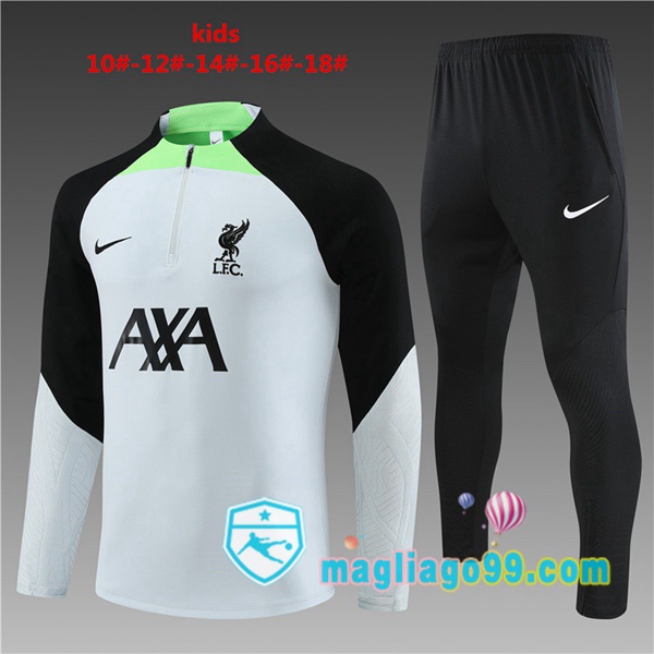 Magliago - Passione Maglie Thai Affidabili Basso Costo Online Shop | Tuta da Allenamento FC Liverpool Bambino Grigio 2023/2024