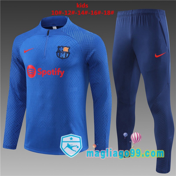 Magliago - Passione Maglie Thai Affidabili Basso Costo Online Shop | Tuta da Allenamento FC Barcellona Bambino Blu 2023/2024
