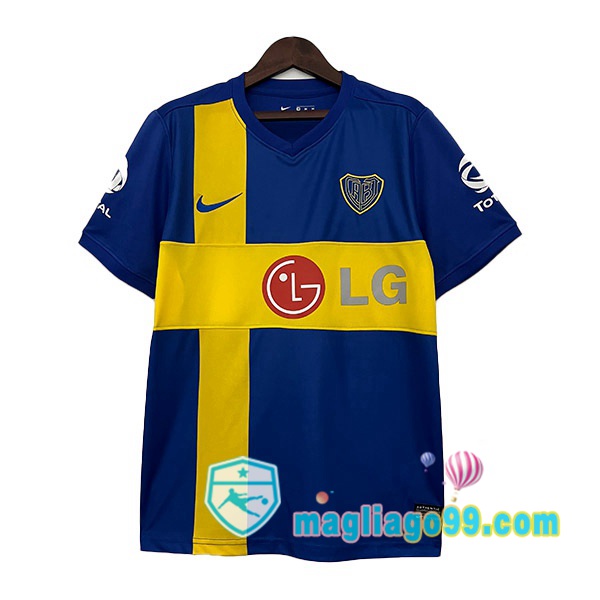 Magliago - Passione Maglie Thai Affidabili Basso Costo Online Shop | Maglia Storica Boca Juniors Retro edizione speciale Blu Giallo 2009-2010