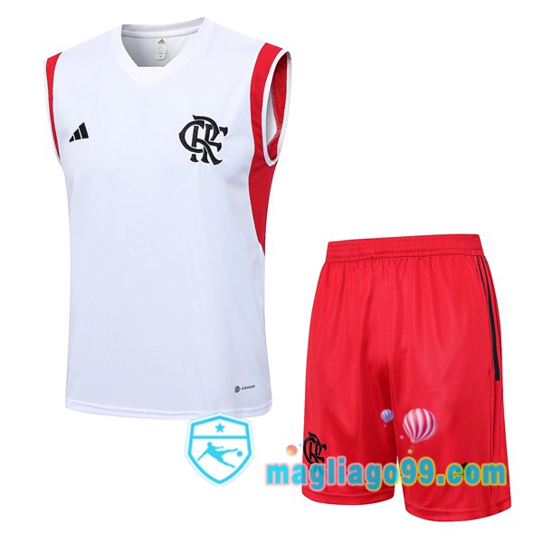Magliago - Passione Maglie Thai Affidabili Basso Costo Online Shop | Gilet Calcio Flamengo + Shorts Bianco 2023/2024