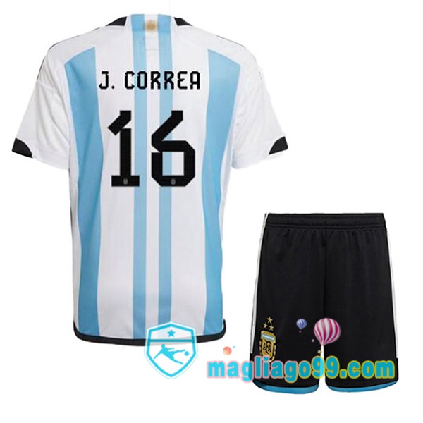 Magliago - Passione Maglie Thai Affidabili Basso Costo Online Shop | 3 Stelle Nazionale Maglia Calcio Argentina (ALMADA 16) Bambino Prima Blu Bianco 2022/2023