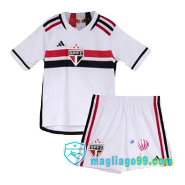 Magliago - Passione Maglie Thai Affidabili Basso Costo Online Shop | Maglia Sao Paulo FC Bambino Prima Bianco 2023/2024