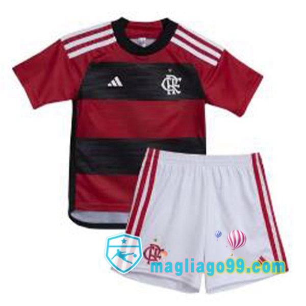 Magliago - Passione Maglie Thai Affidabili Basso Costo Online Shop | Maglia Flamengo Bambino Prima Rosso 2023/2024