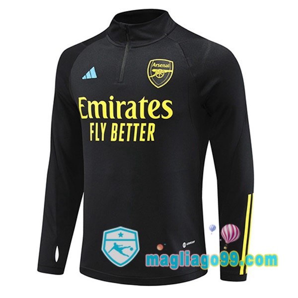 Magliago - Passione Maglie Thai Affidabili Basso Costo Online Shop | Felpe Allenamento Arsenal Nero 2023/2024