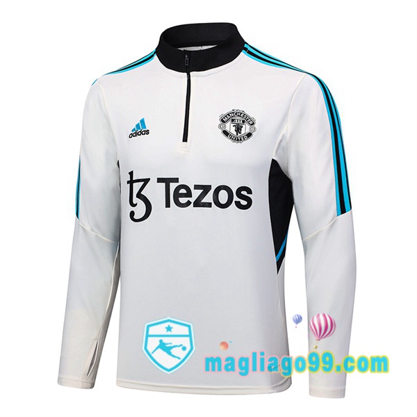 Magliago - Passione Maglie Thai Affidabili Basso Costo Online Shop | Felpe Allenamento Manchester United Bianco 2023/2024