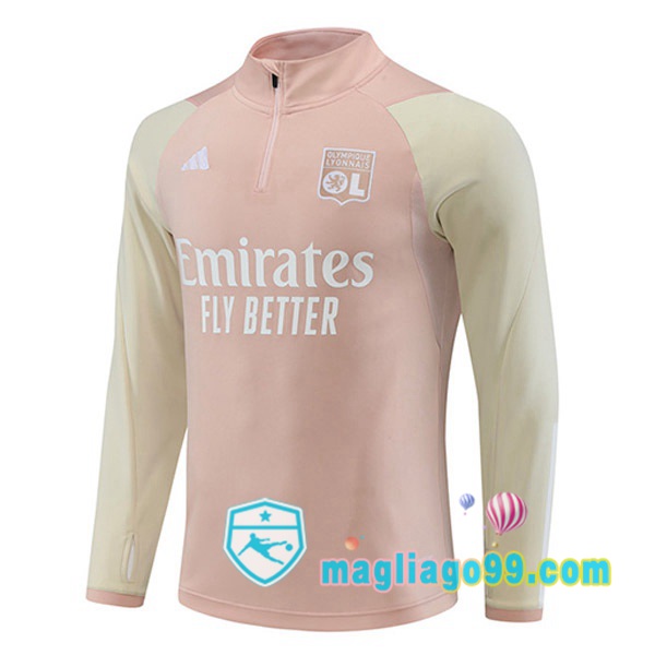 Magliago - Passione Maglie Thai Affidabili Basso Costo Online Shop | Felpe Allenamento Lyon OL Rosa 2023/2024