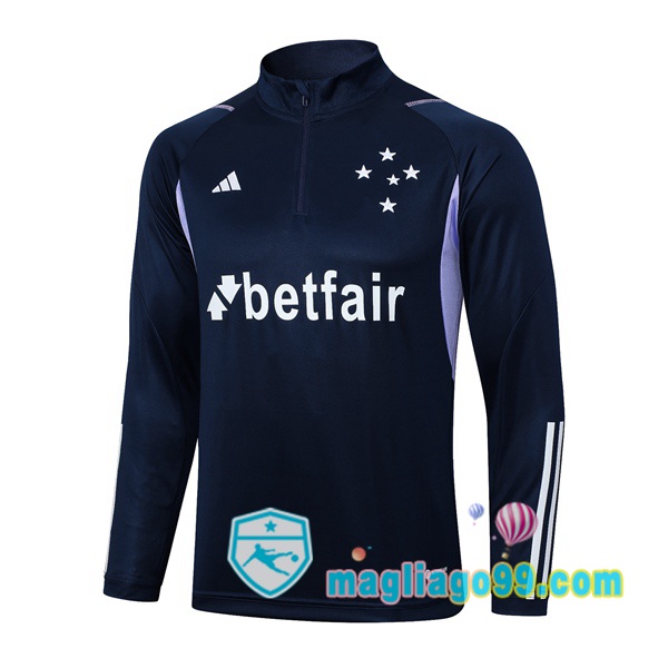 Magliago - Passione Maglie Thai Affidabili Basso Costo Online Shop | Felpe Allenamento Cruzeiro EC Blu Royal 2023/2024