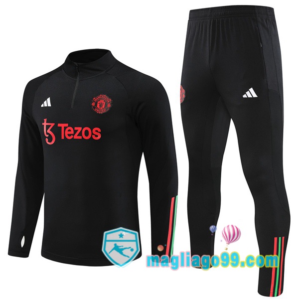 Magliago - Passione Maglie Thai Affidabili Basso Costo Online Shop | Tuta da Allenamento Manchester United Nero 2023/2024