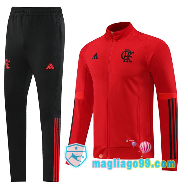 Magliago - Passione Maglie Thai Affidabili Basso Costo Online Shop | Giacca Da Allenamento Flamengo Rosso 2023/2024