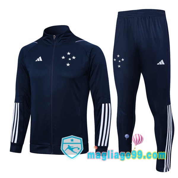 Magliago - Passione Maglie Thai Affidabili Basso Costo Online Shop | Giacca Da Allenamento Cruzeiro EC Blu Royal 2023/2024