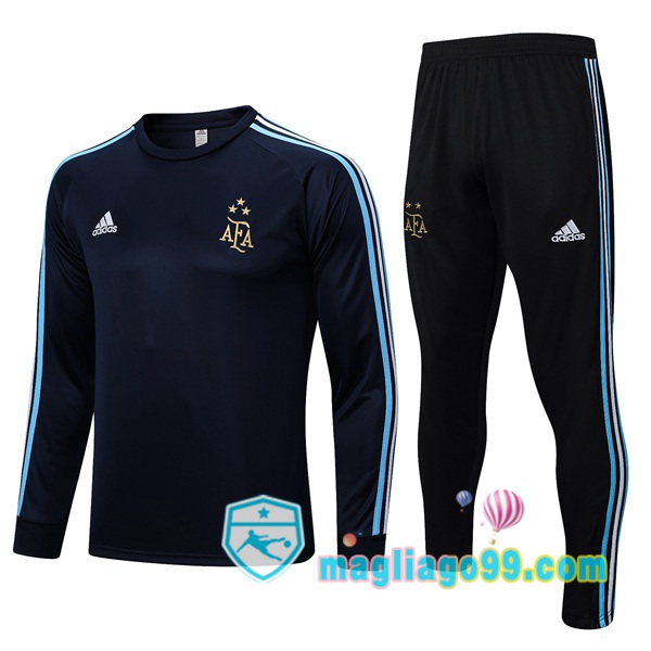 Magliago - Passione Maglie Thai Affidabili Basso Costo Online Shop | Tuta da Allenamento Argentina Blu Royal 2023/2024