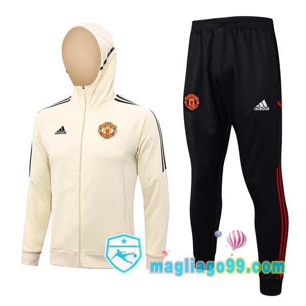 Magliago - Passione Maglie Thai Affidabili Basso Costo Online Shop | Giacca Con Cappuccio Manchester United Marrone 2023/2024