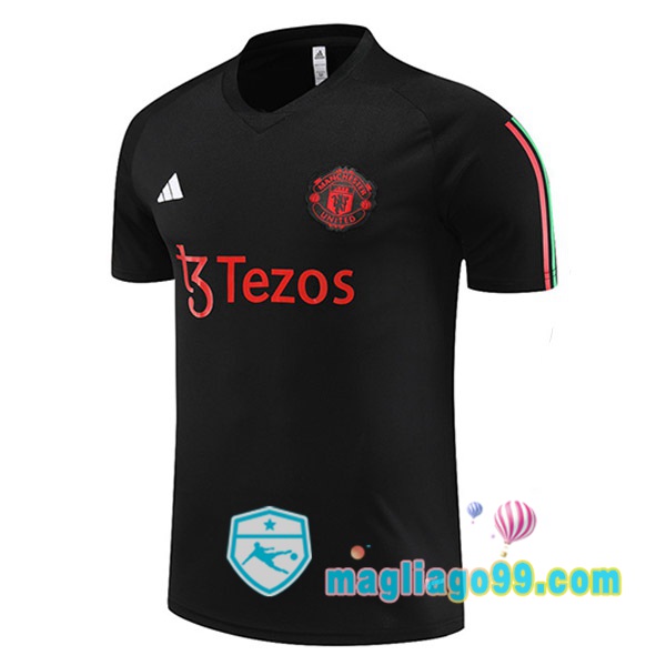 Magliago - Passione Maglie Thai Affidabili Basso Costo Online Shop | Tuta Maglie Allenamento Manchester United Nero 2023/2024