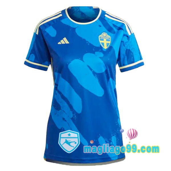 Magliago - Passione Maglie Thai Affidabili Basso Costo Online Shop | Nazionale Maglia Calcio Svezia Donna Seconda Blu 2023/2024