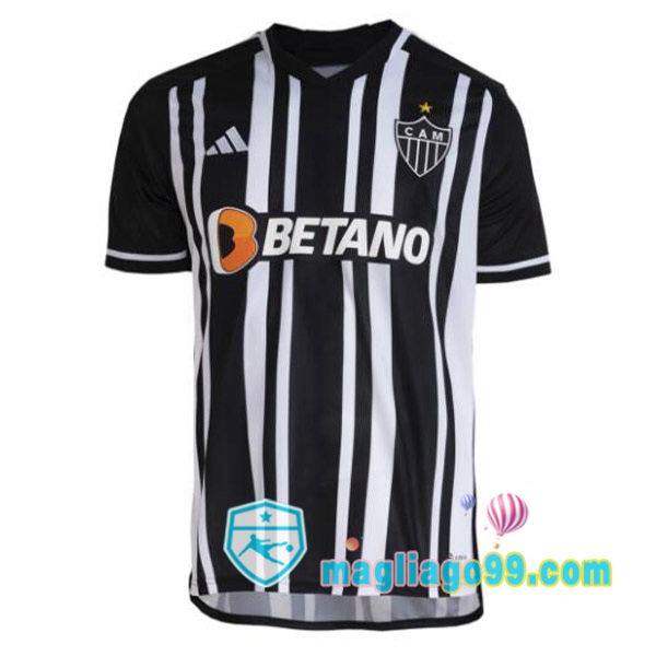 Magliago - Passione Maglie Thai Affidabili Basso Costo Online Shop | Maglia Atletico Mineiro Prima Nero Bianco 2023/2024