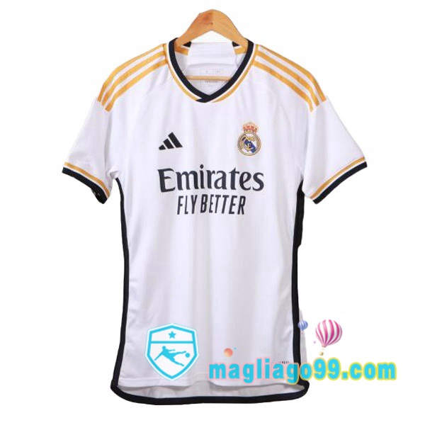 Magliago - Passione Maglie Thai Affidabili Basso Costo Online Shop | Maglia Real Madrid Prima Bianco Versione Trapelata 2023/2024