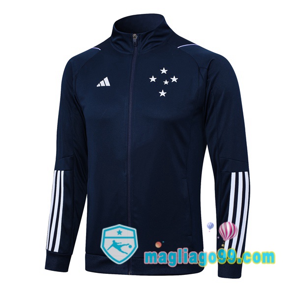 Magliago - Passione Maglie Thai Affidabili Basso Costo Online Shop | Giacca Da Allenamento Cruzeiro EC Blu Royal 2023/2024