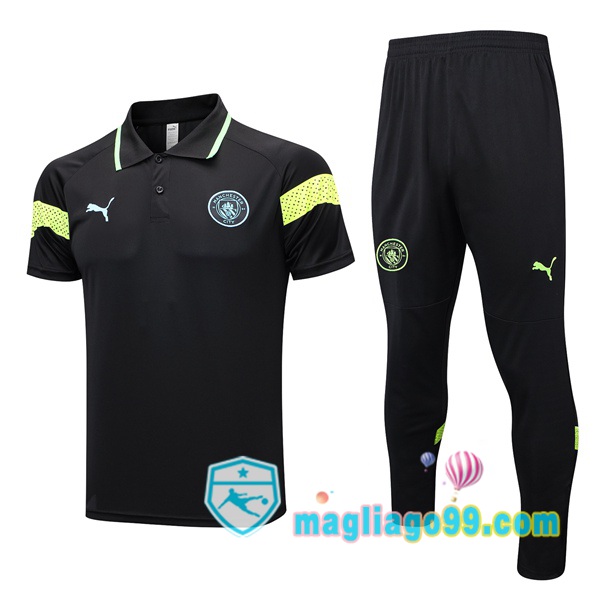 Magliago - Passione Maglie Thai Affidabili Basso Costo Online Shop | Manchester City Polo Maglia Uomo + Pantaloni Nero 2023/2024