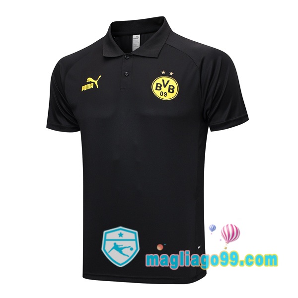Magliago - Passione Maglie Thai Affidabili Basso Costo Online Shop | Dortmund BVB Polo Maglia Uomo Nero 2023/2024