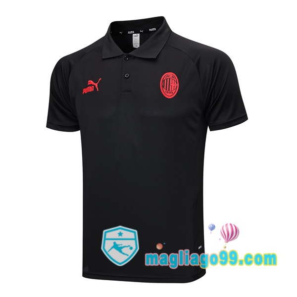 Magliago - Passione Maglie Thai Affidabili Basso Costo Online Shop | AC Milan Polo Maglia Uomo Nero 2023/2024