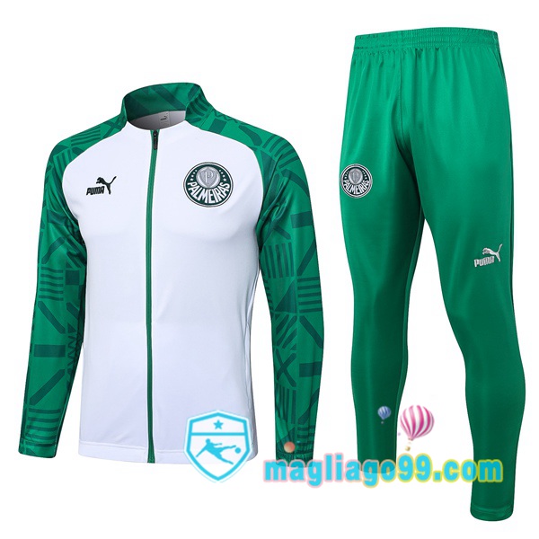 Magliago - Passione Maglie Thai Affidabili Basso Costo Online Shop | Giacca Da Allenamento Palmeiras Bianco 2023/2024
