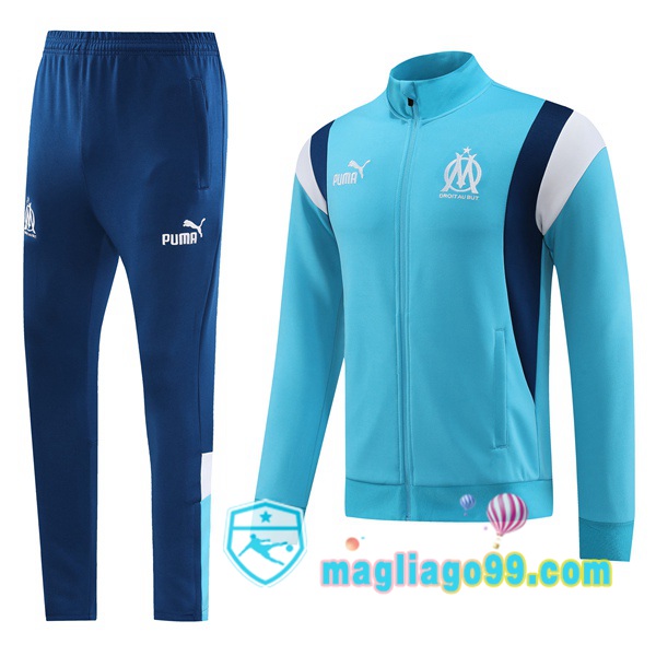 Magliago - Passione Maglie Thai Affidabili Basso Costo Online Shop | Giacca Da Allenamento Marsiglia OM Blu 2023/2024