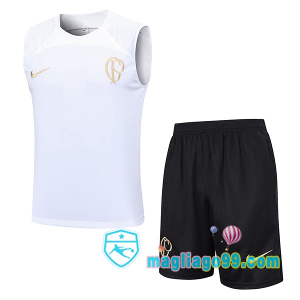 Magliago - Passione Maglie Thai Affidabili Basso Costo Online Shop | Gilet Calcio Corinthians + Shorts Bianco 2023/2024