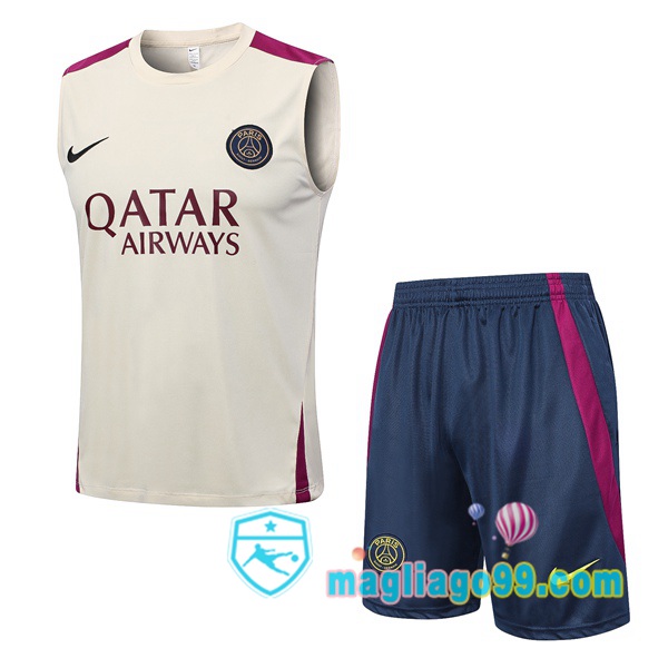 Magliago - Passione Maglie Thai Affidabili Basso Costo Online Shop | Gilet Calcio FC Barcellona + Shorts Marrone 2023/2024