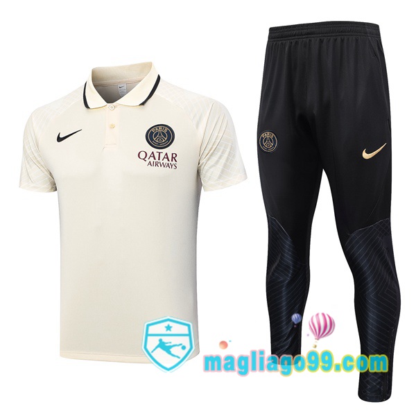 Magliago - Passione Maglie Thai Affidabili Basso Costo Online Shop | Paris PSG Polo Maglia Uomo + Pantaloni Marrone 2023/2024