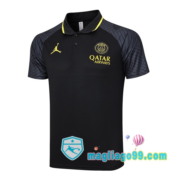 Magliago - Passione Maglie Thai Affidabili Basso Costo Online Shop | Paris PSG Polo Maglia Uomo Nero 2023/2024