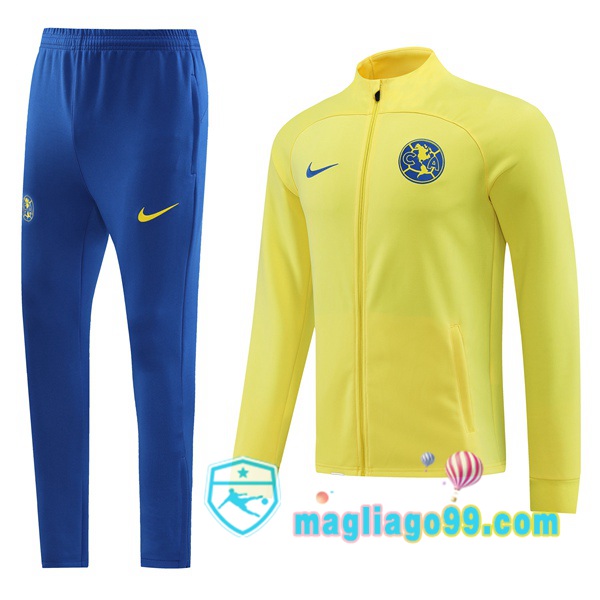 Magliago - Passione Maglie Thai Affidabili Basso Costo Online Shop | Giacca Da Allenamento Club America Giallo 2023/2024
