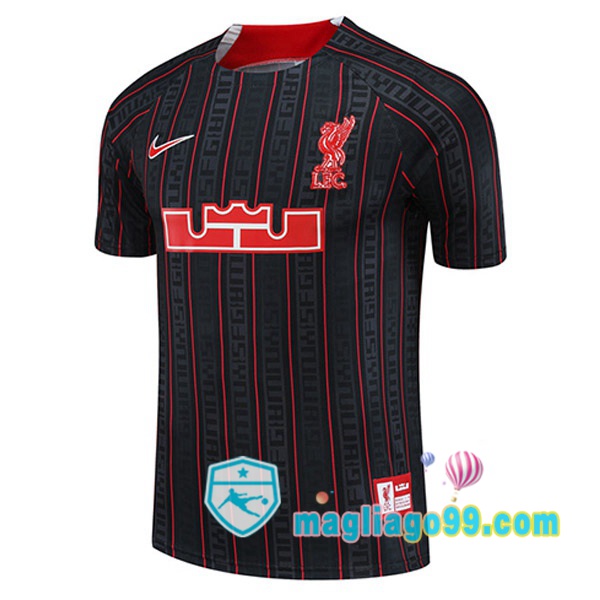 Magliago - Passione Maglie Thai Affidabili Basso Costo Online Shop | Tuta Maglie Allenamento FC Liverpool Nero 2023/2024