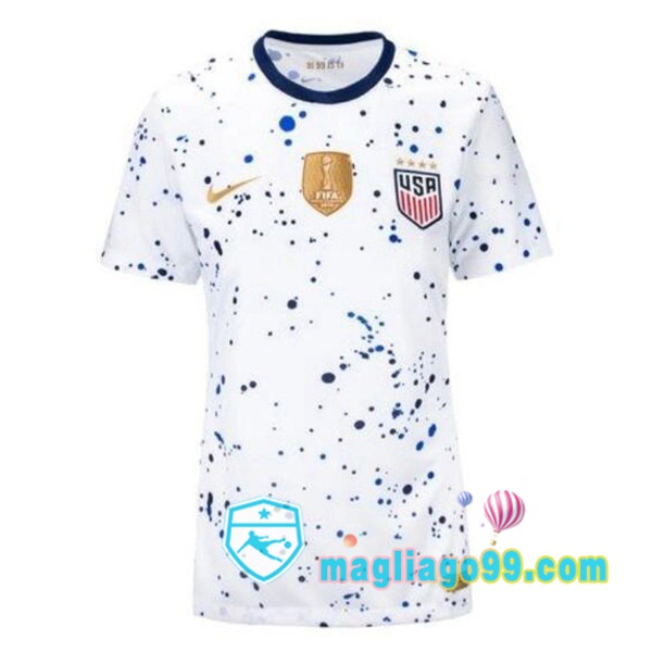 Magliago - Passione Maglie Thai Affidabili Basso Costo Online Shop | Nazionale Maglia Calcio Stati Uniti Donna Prima Bianco 2023/2024