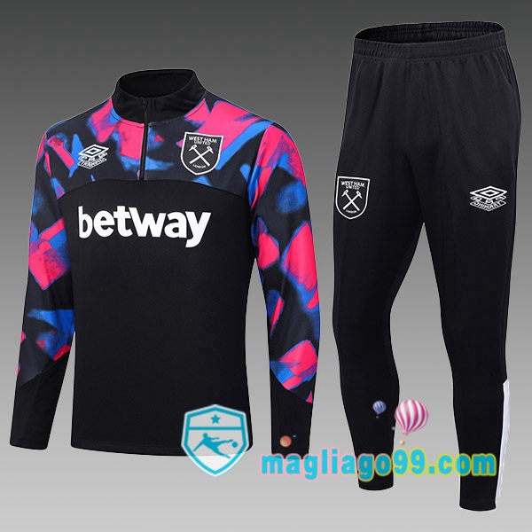 Magliago - Passione Maglie Thai Affidabili Basso Costo Online Shop | Tuta da Allenamento West Ham Bambino Nero 2023/2024