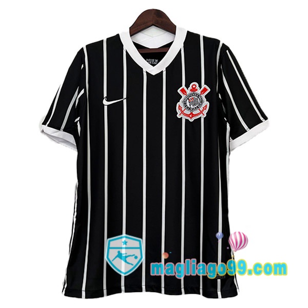 Magliago - Passione Maglie Thai Affidabili Basso Costo Online Shop | Maglia Storica Corinthians Retro Seconda Nero 2020-2021